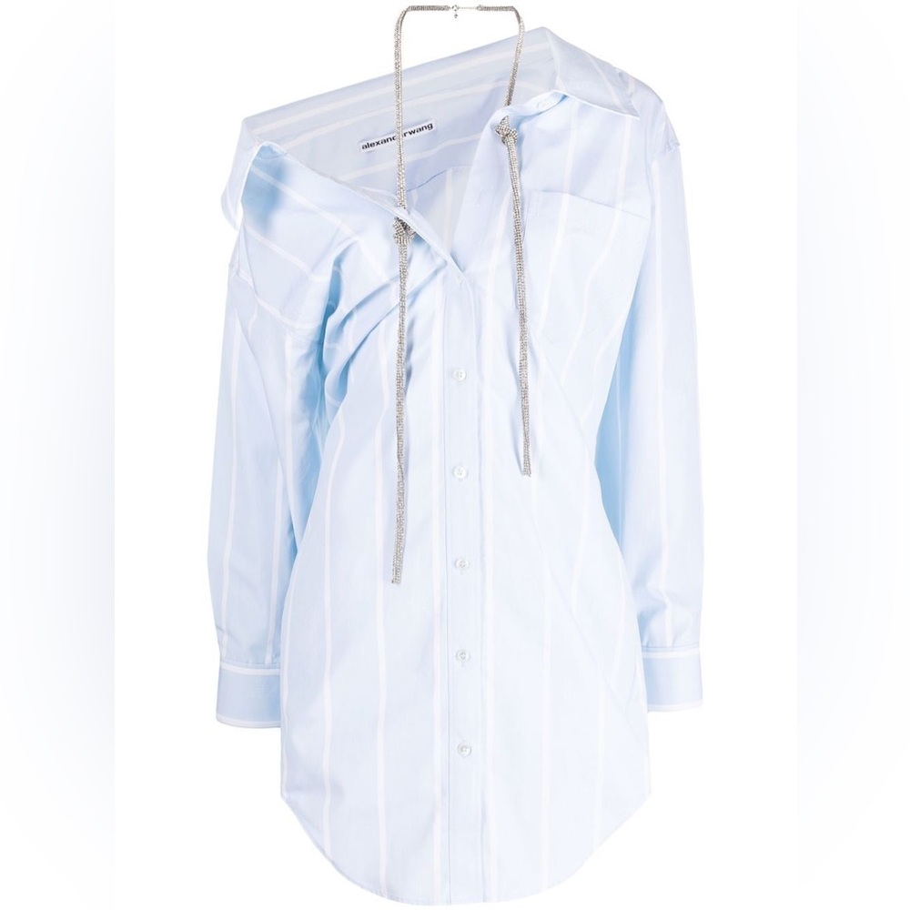 AUTHENTIC Alexander wang shirt with diamond halter neck detail FIRM PRICE - Picture 15 of 15